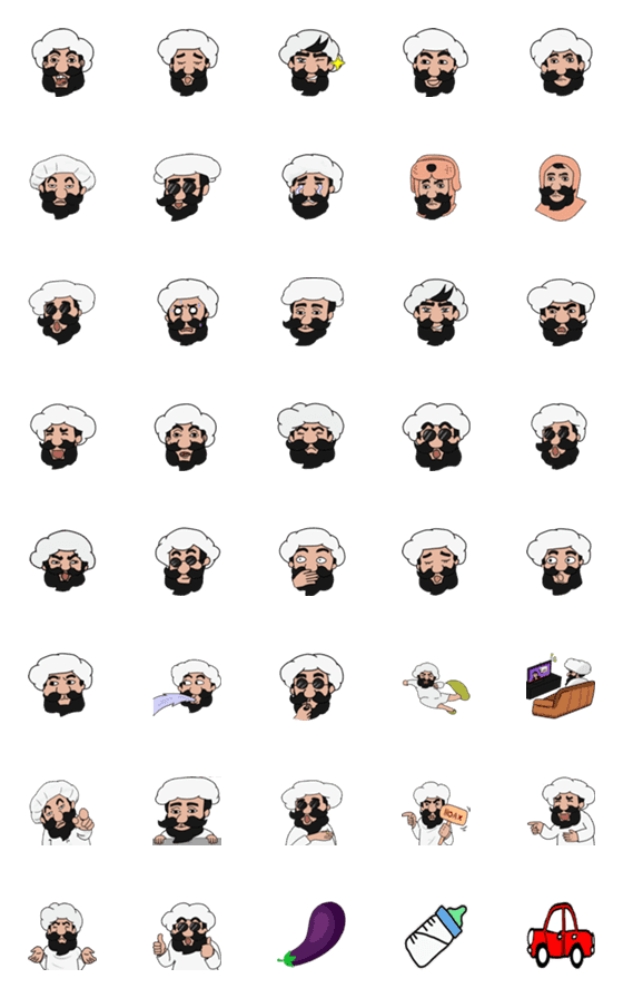 [LINE絵文字]Sultan Emojiの画像一覧