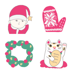 [LINE絵文字] クリスマース＆お正月の絵文字の画像