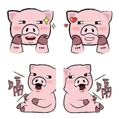 [LINE絵文字] Double pigの画像