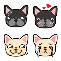 [LINE絵文字] French Bulldog Daily Emojiの画像