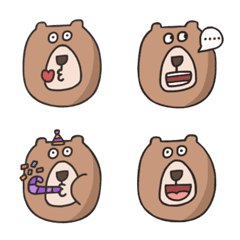 [LINE絵文字] MOJIN Bear 's dailyの画像