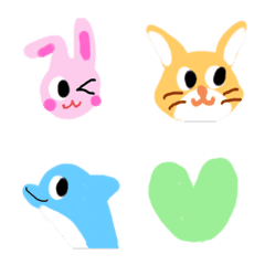 [LINE絵文字] LOVELY ICONS Animals＆Fishes Emojiの画像