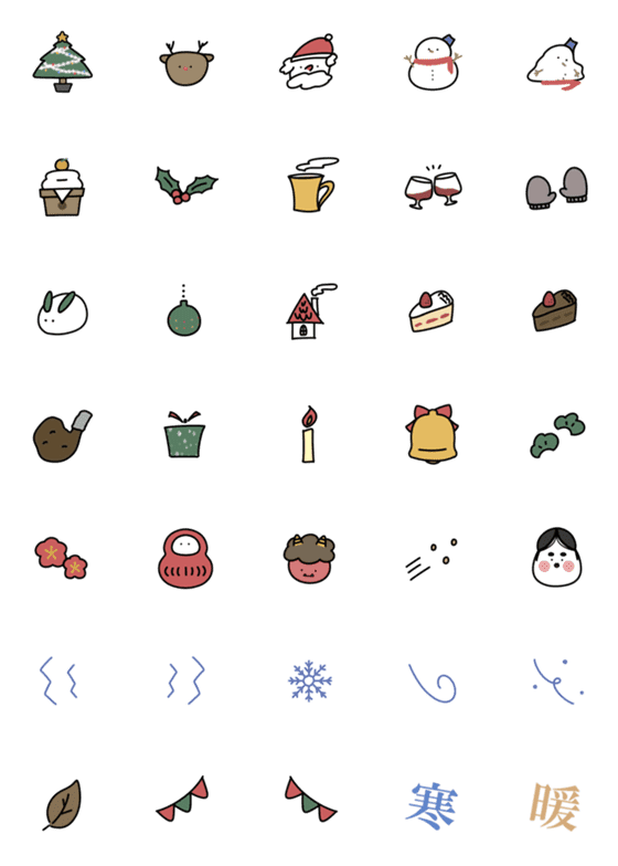 [LINE絵文字]ふゆえもじ＊。の画像一覧