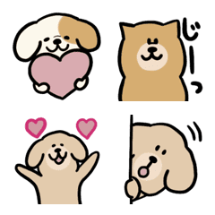 [LINE絵文字] ほのぼの犬の画像