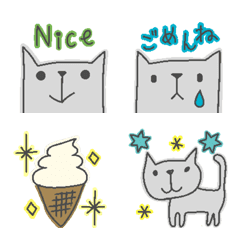 [LINE絵文字] いぬねこ 1 うごかない絵文字の画像