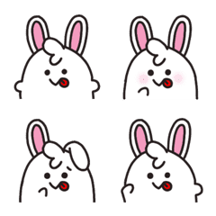 [LINE絵文字] うさぎおばけちゃんの絵文字の画像