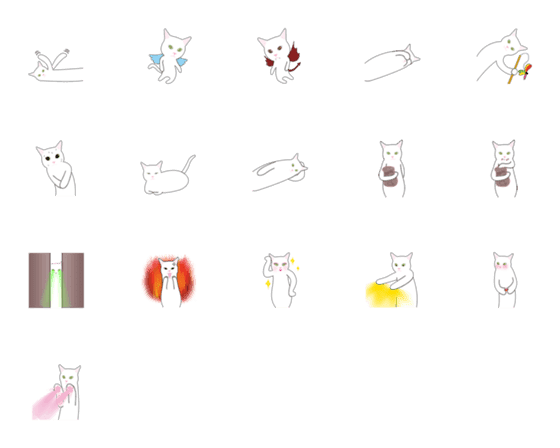 [LINE絵文字]Chic cat, TOFUの画像一覧