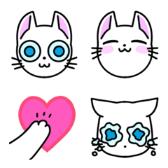 [LINE絵文字] 大きなおめめの子猫ちゃんの画像