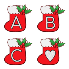 [LINE絵文字] xmas  socks emojiの画像