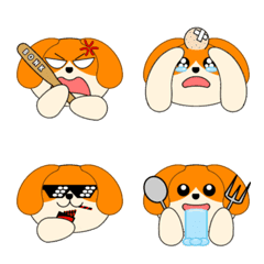 [LINE絵文字] Momo si Doggo - solo emojiの画像