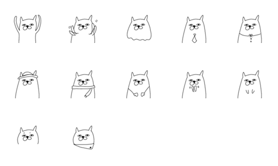 [LINE絵文字]犬でもなくて猫でもない パート2の画像一覧