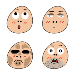 [LINE絵文字] Mr. Head Eggの画像