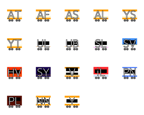 [LINE絵文字]近畿日本の鉄道ファンのための絵文字②の画像一覧