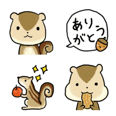 [LINE絵文字] しまりすの画像