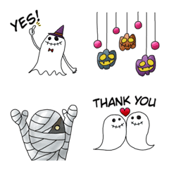 [LINE絵文字] おばけとハロウィンの絵文字の画像