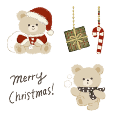 [LINE絵文字] ♡かわいいくま♡✴︎冬christmas✴︎の画像