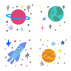 [LINE絵文字] Space 絵文字の画像