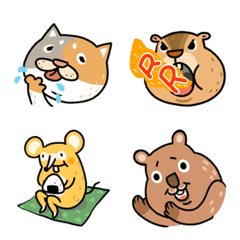 [LINE絵文字] BOMYAYA Animal Emojiの画像