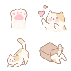 [LINE絵文字] Miko cat  Emojiの画像