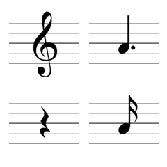 [LINE絵文字] 音楽を楽しもう♥の画像