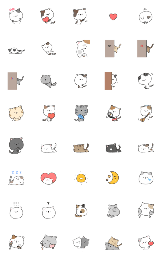 [LINE絵文字]にゃんこねこの画像一覧