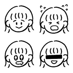 [LINE絵文字] オンナノコエモジ 01の画像