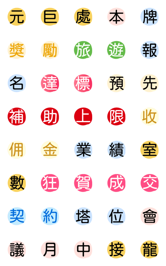 [LINE絵文字]Customization001の画像一覧