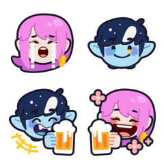 [LINE絵文字] Starry Night Emoji: Daily Life Volumeの画像