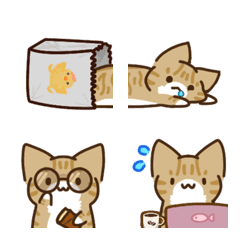 [LINE絵文字] Latte the kitten - emoji 2の画像