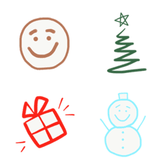 [LINE絵文字] Simple winter lovely emojiの画像