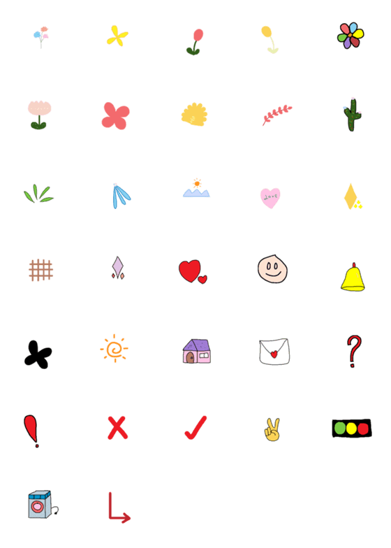 [LINE絵文字]Bright emoji.の画像一覧