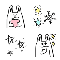 [LINE絵文字] ⭐︎毎日使えるうさぎちゃん⭐︎の画像