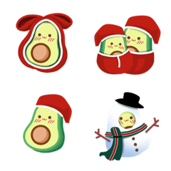 [LINE絵文字] Avocados X Christmasの画像