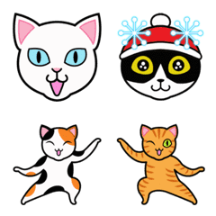 [LINE絵文字] 動く！ねこちゃんいっぱい絵文字の画像