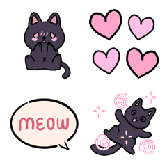 [LINE絵文字] シャンプーは黒猫 ！の画像