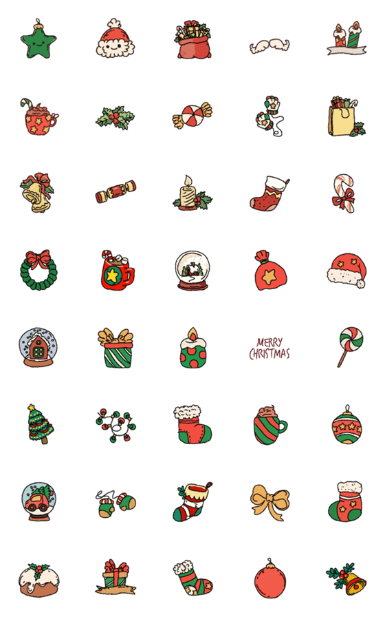 [LINE絵文字]Merry Xmas .の画像一覧