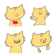 [LINE絵文字] 動く！気まぐれ猫ちゃんの画像