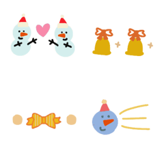 [LINE絵文字] Christmas small picture divider line 4の画像