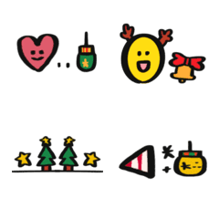 [LINE絵文字] Christmas small picture divider line3の画像