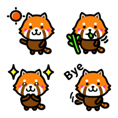 [LINE絵文字] 毎日使える♥レッサーパンダの画像