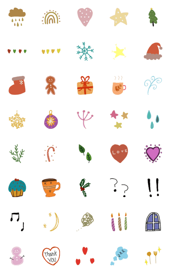 [LINE絵文字]Christmas stampの画像一覧