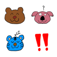 [LINE絵文字] 感情豊かな動物たち2の画像