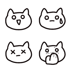 [LINE絵文字] キナコプ猫 絵文字の画像