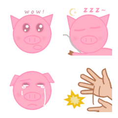 [LINE絵文字] EASY PIG TALK！の画像