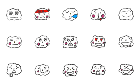 [LINE絵文字]DOUBI's emoji 1.0の画像一覧