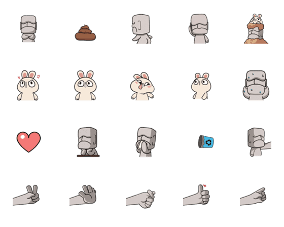 [LINE絵文字]BLUE expression Stickers 1.0の画像一覧