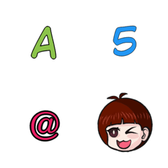 [LINE絵文字] #21 Expression stickers for alphabet ...の画像