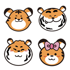 [LINE絵文字] HELLO ！ TIGER FAMILYの画像