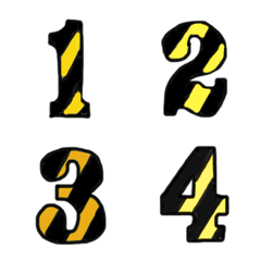 [LINE絵文字] stripe number 1-40の画像