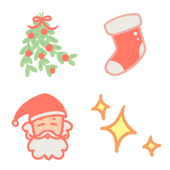 [LINE絵文字] soft simple christmasの画像